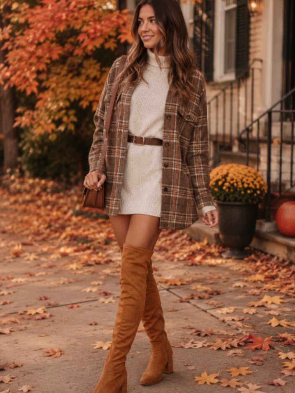 Coconuts Matisse Reginald Suede Over the Knee Block Heel Boots 7.5 Camel Brown